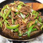 Easy beef and bell pepper stir-fry