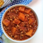 Black-eyed pea and sweet potato stew